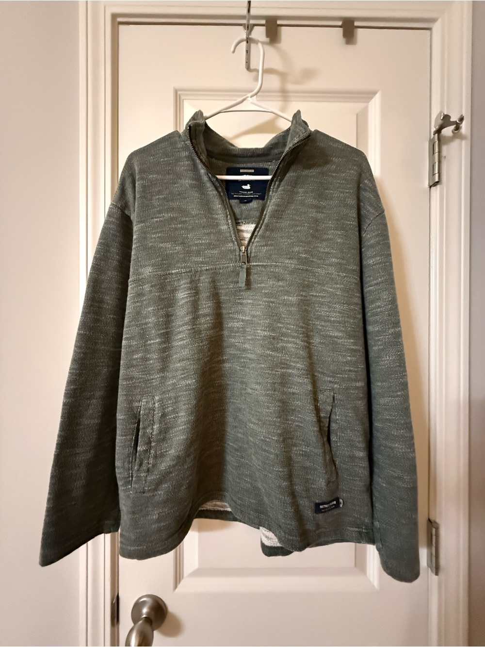 Southern Marsh Quarter-Zip Pullover Size Medium Green